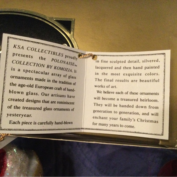 Collectible Millenium Polonaise Glass Ornaments - Picture 3 of 5